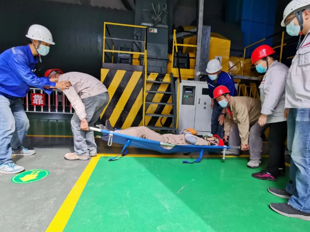 粉磨車間組織安全事故應急演練35