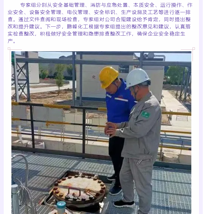 鵬峰化工組織安全檢查17